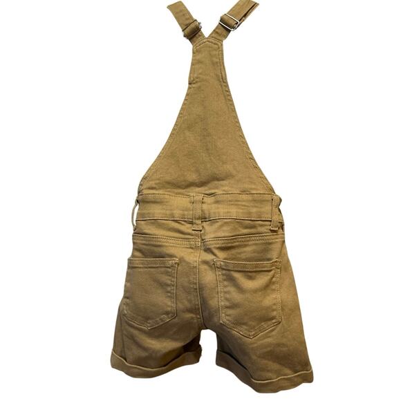 Child’s T & Y Khaki Overall Shorts M,Distressed/Cuffed Hem Approx. 6-8 - Picture 5 of 6